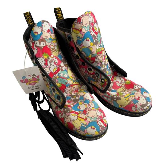 Dr. Martens Shoes - Dr. Martens X Hello Kitty Sanrio 50th Anniversary Canvas Boots